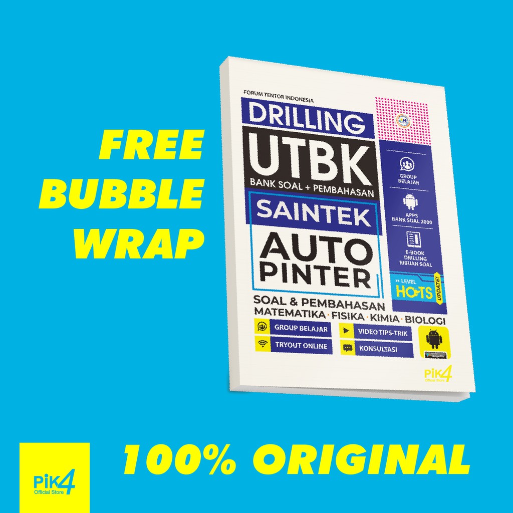 Buku Intens Super Prediksi 99.99% Lolos dan Drilling UTBK SAINTEK Auto Pinter SBMPTN 2023 utbk hots