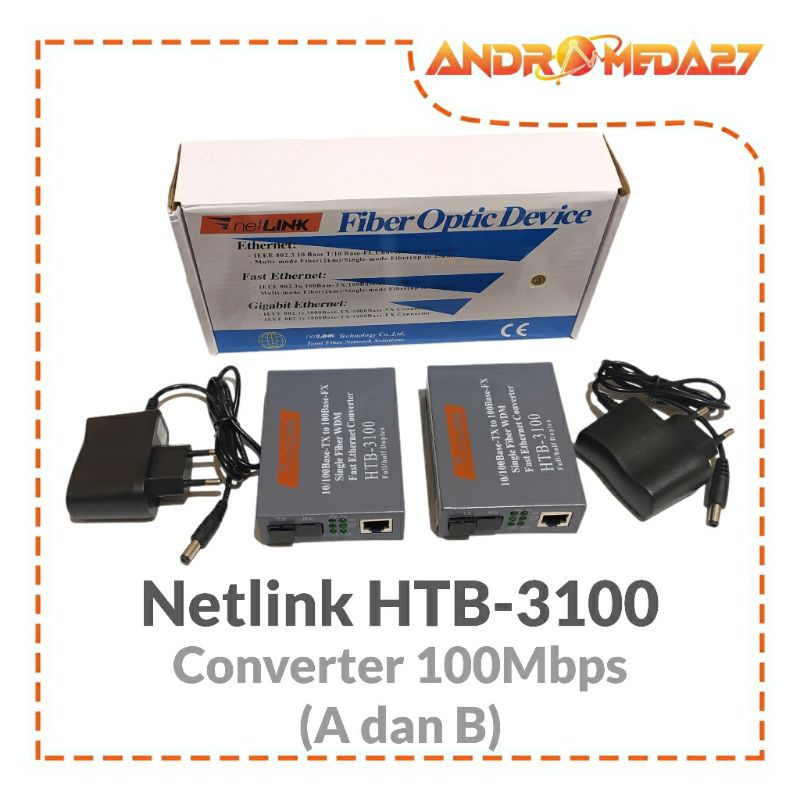 Netlink Converter Fiber Optik HTB 3100 AB