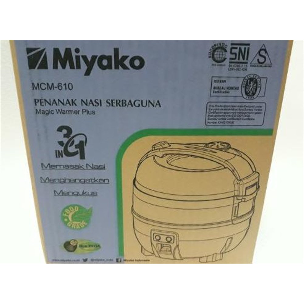 Miyako MCM 610 Magic Com 1 Liter 3in1 300 Watt