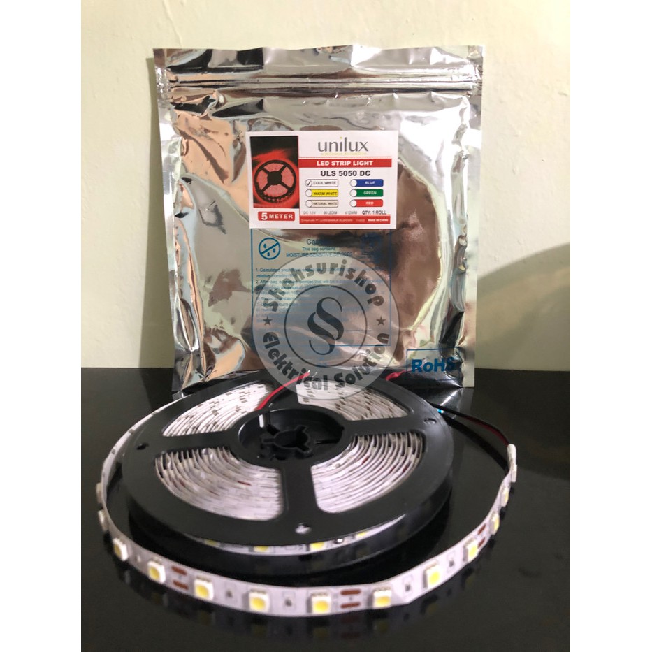 Jual Led Strip Unilux Mata Besar 5050 12w Dc Ip33 Indoor Roll 5 Meter Shopee Indonesia 4182