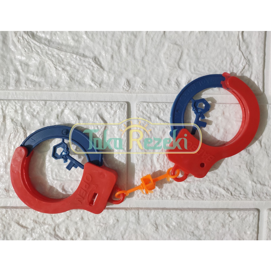 mainan anak borgol plastik untuk bermain polisi - polisian