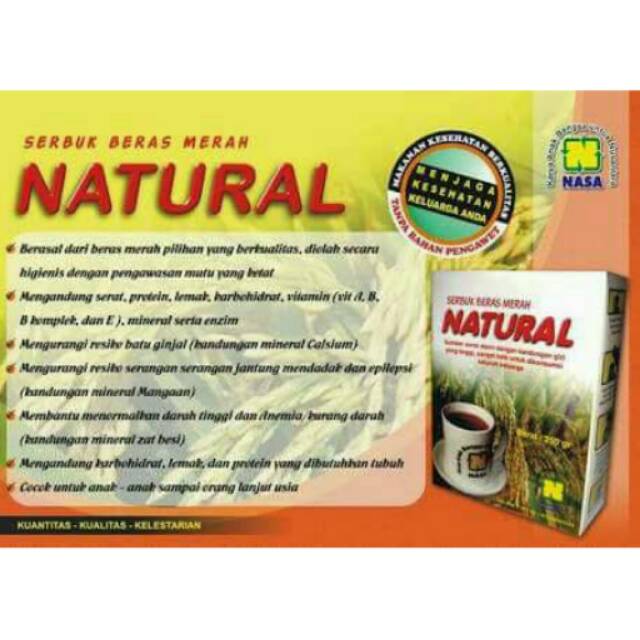 

Natural Serbuk Beras Merah