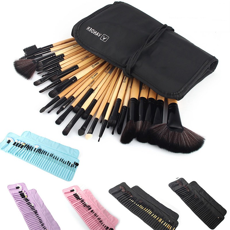 MAKEUP VANDER 32Pcs Set Professional Makeup Brush Foundation Eye Shadows Lipsticks Powder MAKEUP