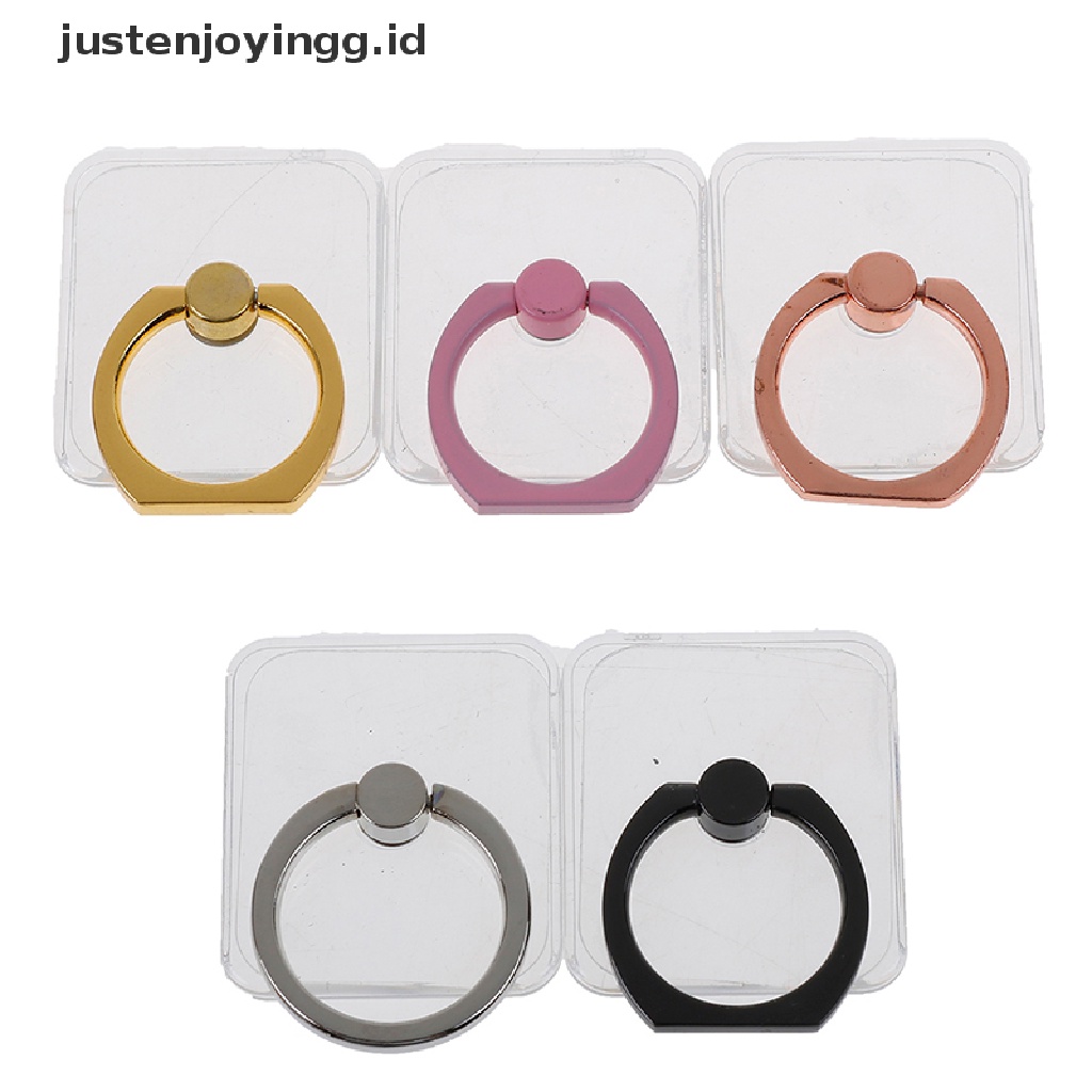 / / Justenjoyingg.id / Universal Transparan 360 Derajat° Ring Stand Holder Hp Bentuk Kepala Kucing