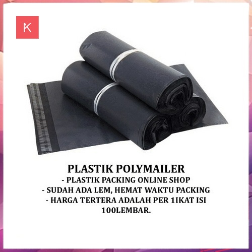 ANG  PLASTIK POLYMAILER 17X30CM + PEREKAT LEM / PLASTIK PACKING OLSHOP HEMAT WAKTU