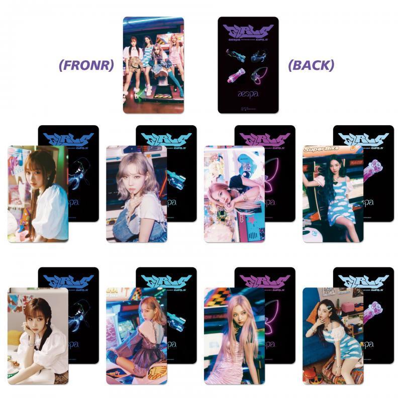 9pcs / Set Kartu Pos Pendek Desain Kpop AESPA Life 's Too