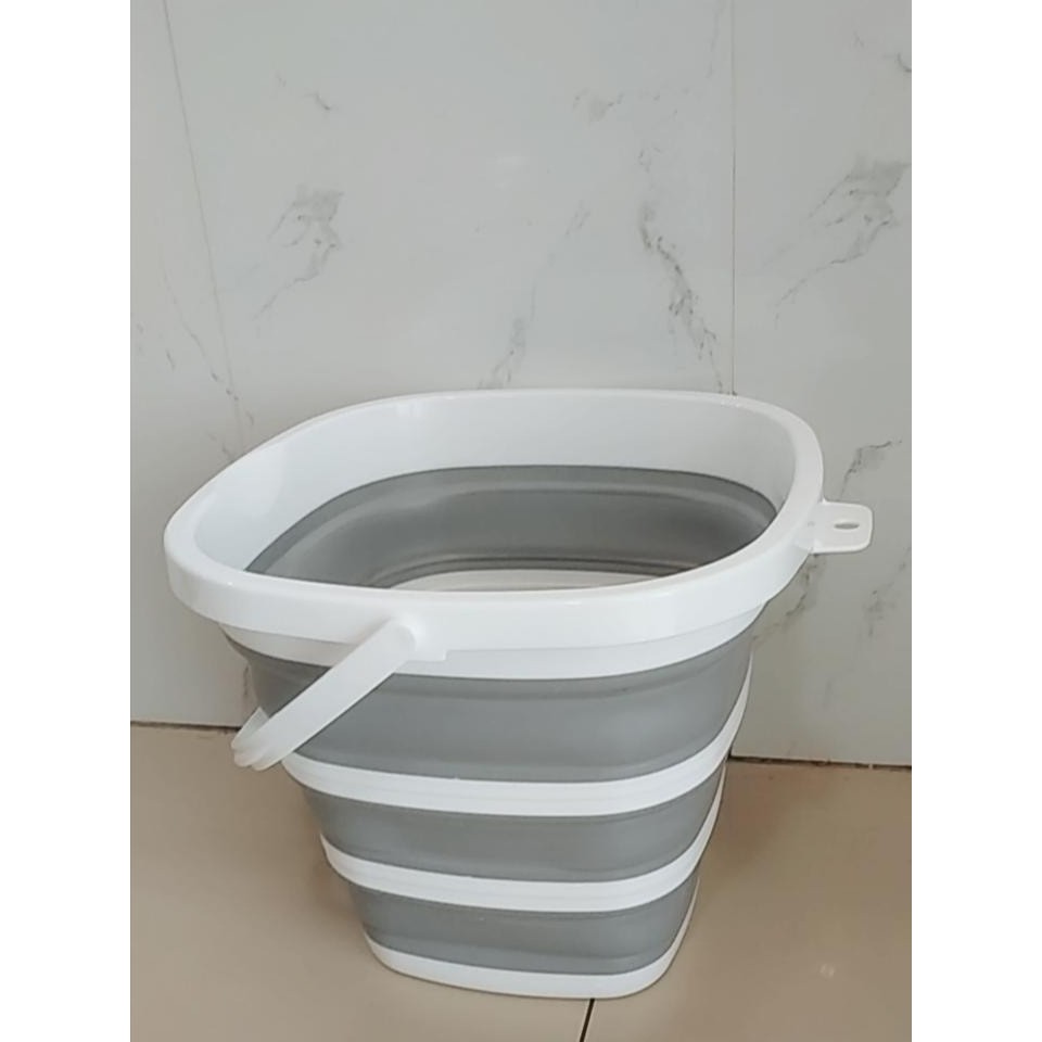 [GRAY.STORE178] Ember lipat portable multifungsi 10 liter Baskom Water Bucket Foldable - EBR