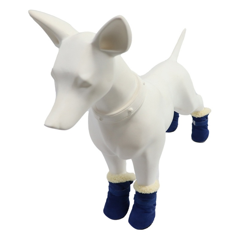 4pcs / set Sepatu Anjing / Kucing Peliharaan Anti Slip Tahan Angin Untuk Outdoor