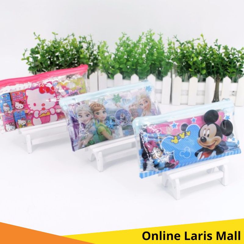 

OLM - S221 KOTAK PENSIL 6 IN 1 / STATIONARY SET / PENCIL POUCH / PERLENGKAPAN SEKOLAH