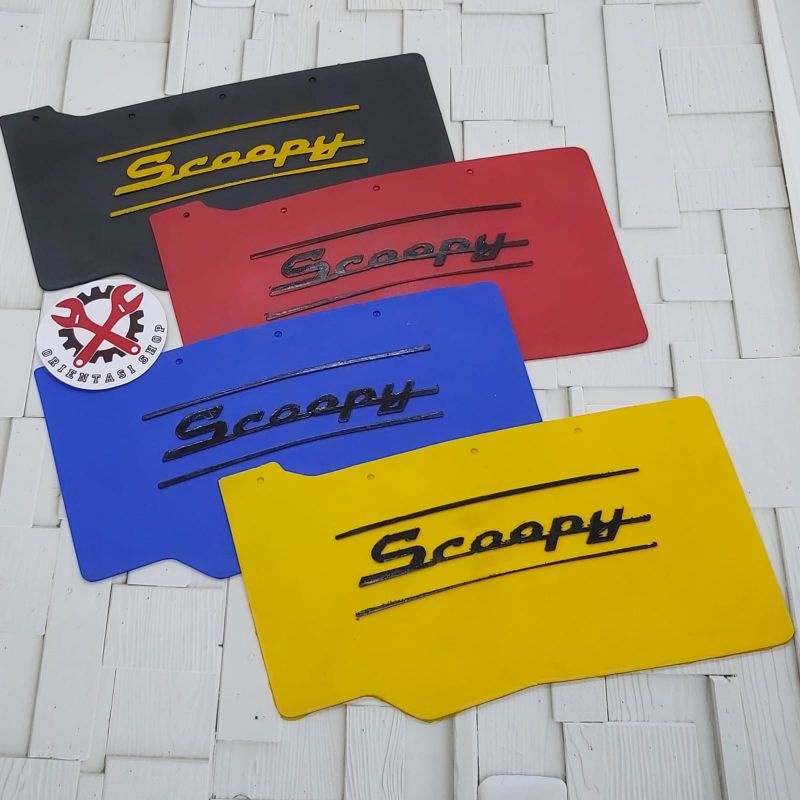 MUDFLAP MUD FLAP MUD GUARD PENAHAN LUMPUR HONDA SCOOPY FI ESP AKSESORIS