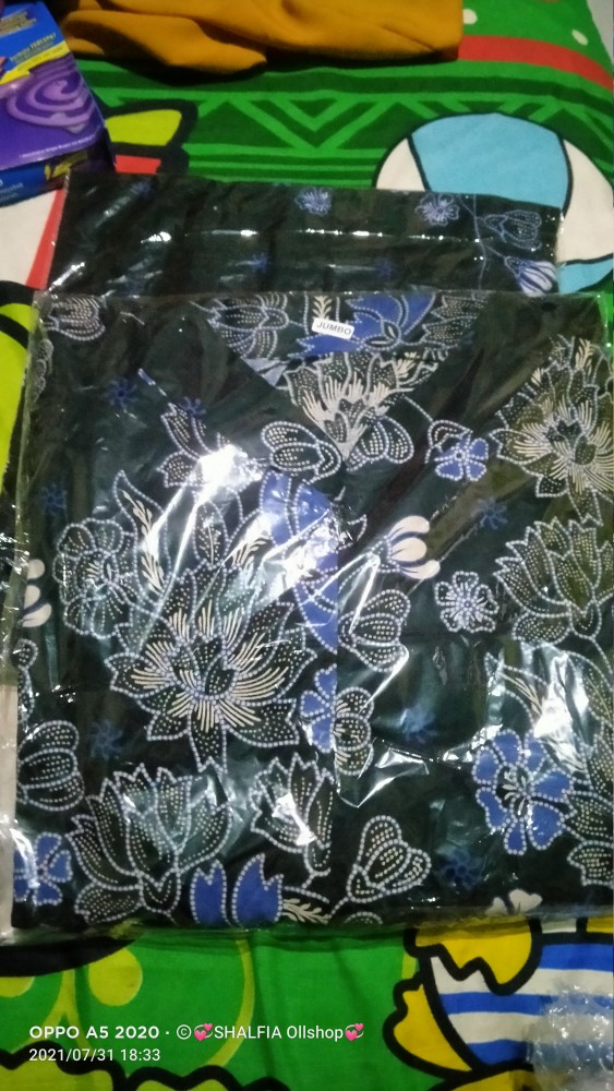 Baju Batik Couple Keluarga Batik Couple Kondangan Motif Sakura Biru