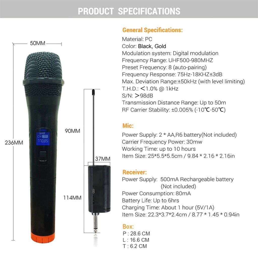 Mic Karaoke DUAL Microphone Wireless Tanpa Kabel MIC2 ERRLY MIC-02 Digital LED Mic Karaoke GENGGAM