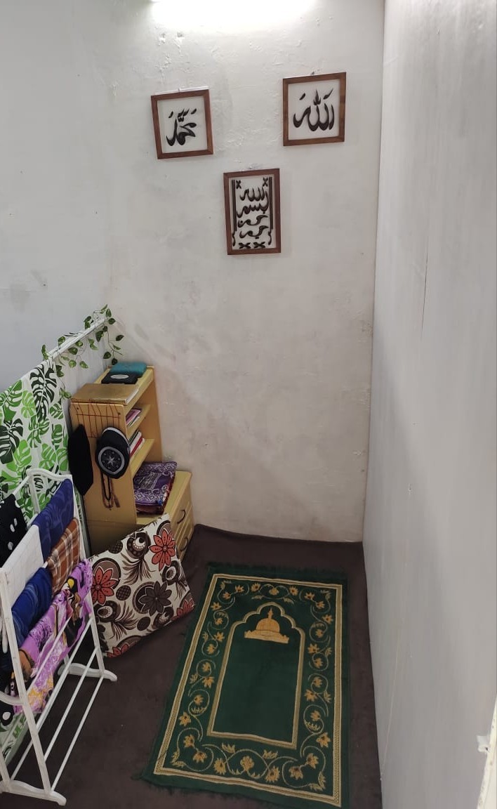 Wooden Projects Kaligrafi Bambu Lafadz Allah Muhammad Bismillah Frame Kayu Jati Wall Decor - Bsam