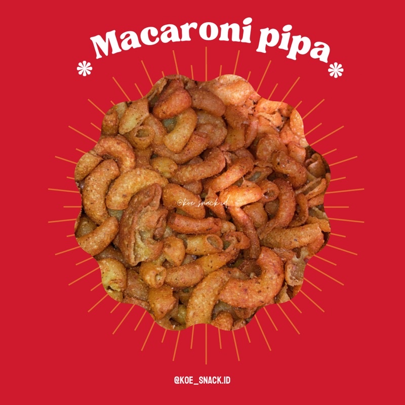 

CAMILAN BEST SELLER| MACARONI PIPA PEDAS DAUN JERUK BY @KOE_SNACK.ID