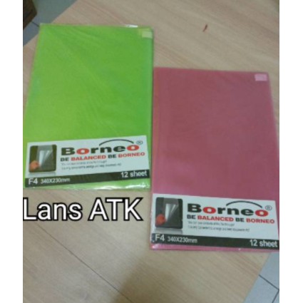 

Map L F4 Clear Sleeves Borneo - Plastik Mika Transparan (Acb Berkah Stationery)