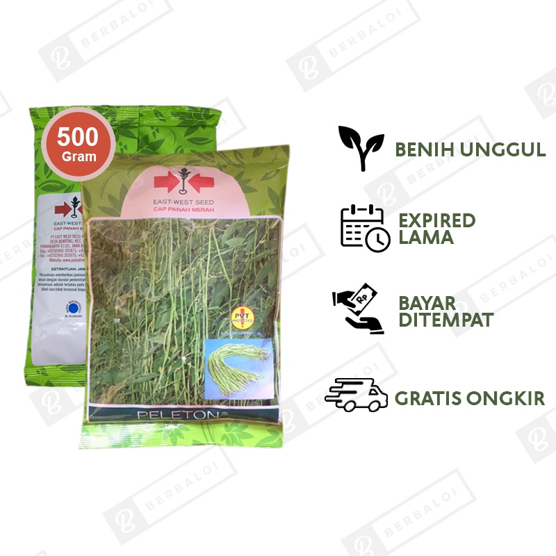 COD Peleton Benih Kacang Panjang Unggul Dataran Rendah 500 Gram