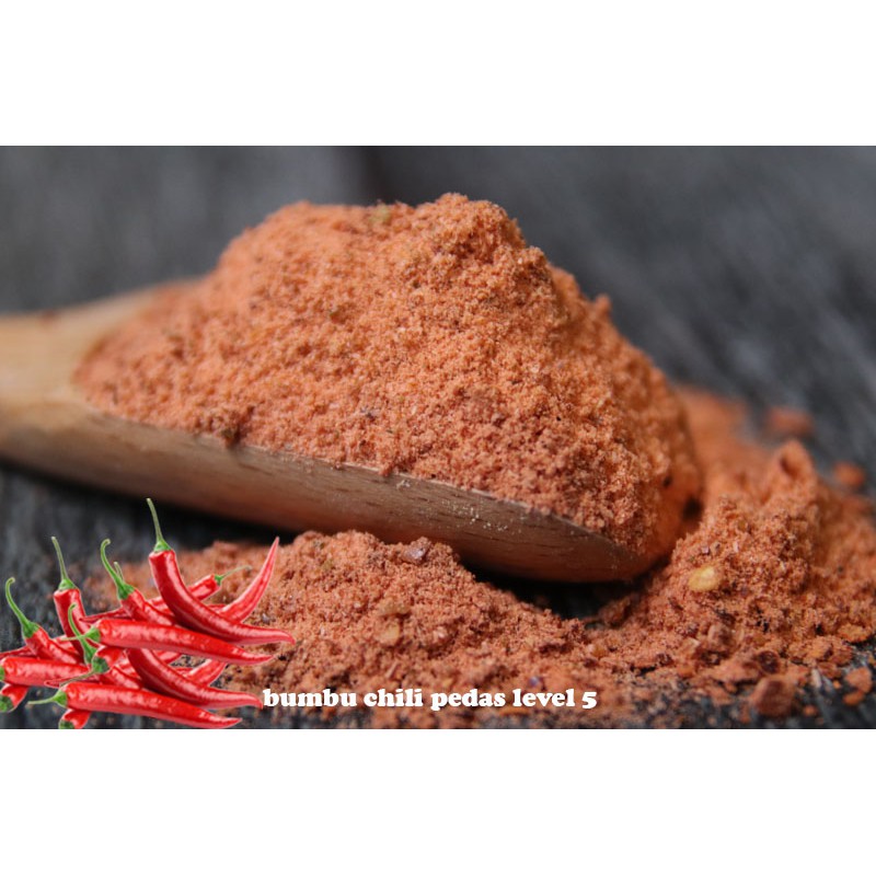 

BUMBU TABUR CHILI PEDAS LEVEL 5 KEMASAN 1KG FOOD GRADE