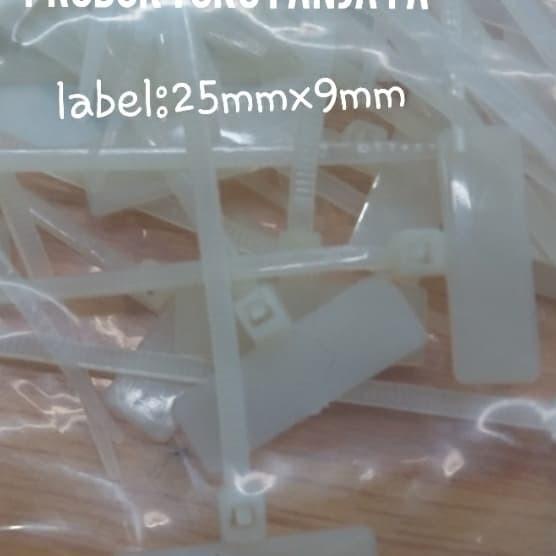

✾ Kabel ties label 10cm 25mmx9mm isi 100pcs/ties label/kabel marker ties ♪
