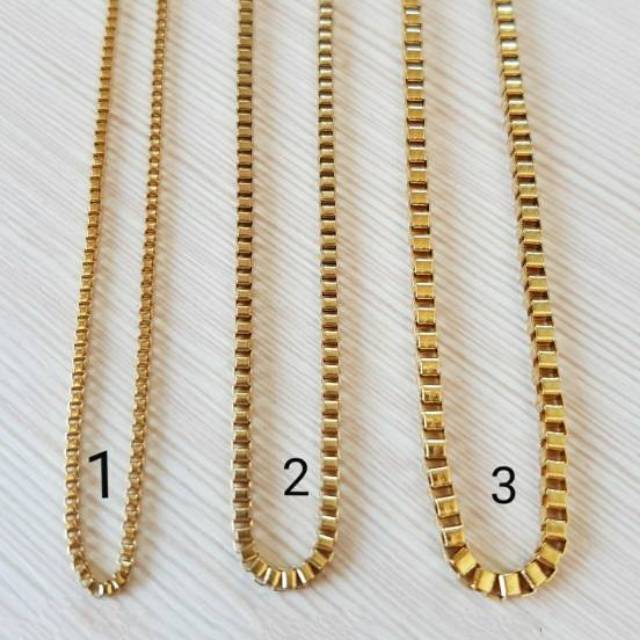 Kalung titanium Itali Gold  import / kalung itali titanium gold antikarat