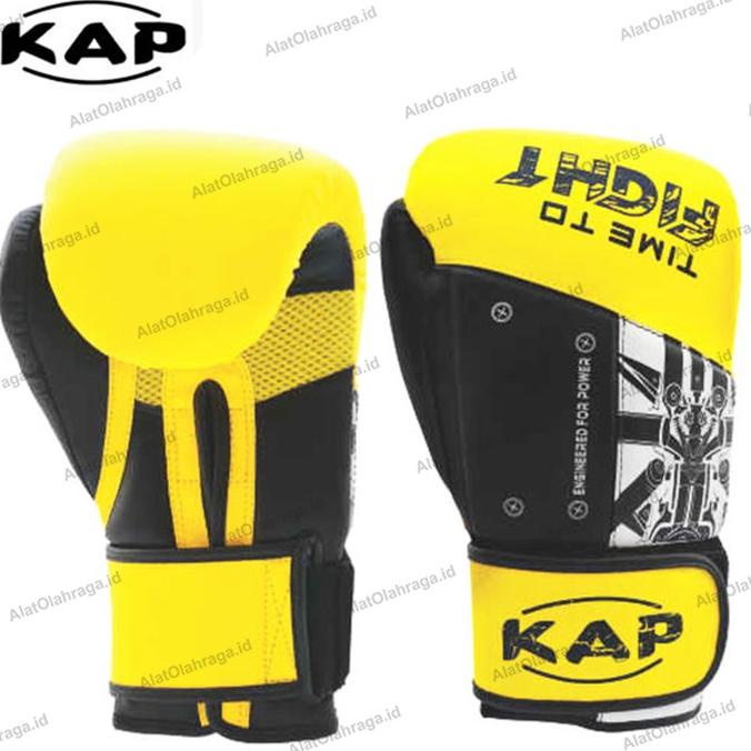 Sarung tinju glove tinju boxing mma KAP 1022 Kuning Hitam