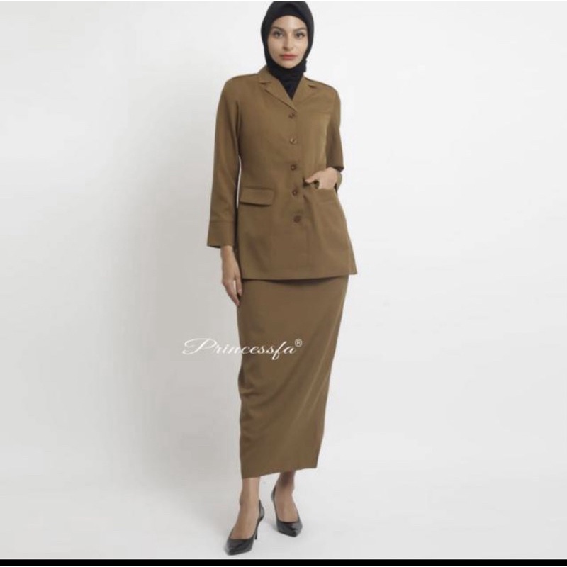 Seragam Pdh PNS khaki tua Princessfa