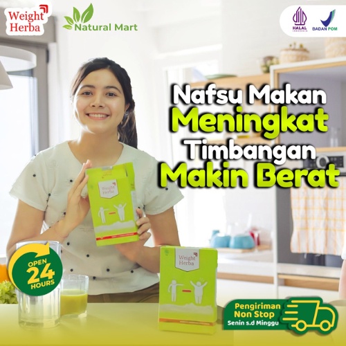 Susu Weight Herba - Nutrisi Multivitamin Susu Kambing Etawa Penggemuk &amp; Penambah Berat Badan Anak &amp; Dewasa Perlancar Saluran Pencernaan Isi 200gr