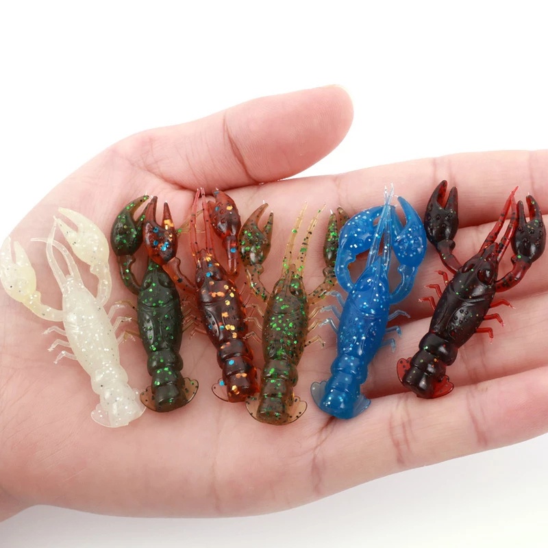 [Harga Grosir]Umpan Pancing Soft Bait Bentuk Lobster Bahan Silikon Ukuran 5cm