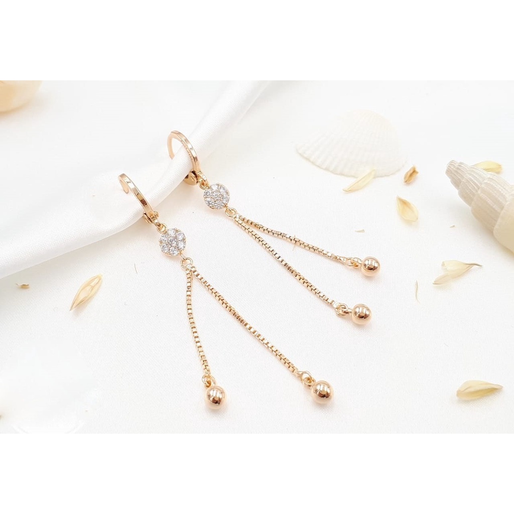 Anting Jurai Emas Xuping Asli Mata Lingkaran Murah & Unik Perhiasan Xuping Lapis Emas Asli (COD)