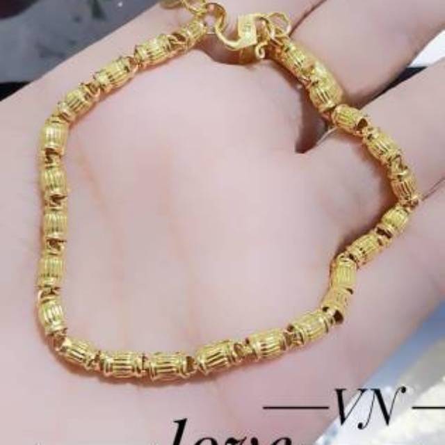 Xuping perhiasan gelang lapis emas 24k 1811