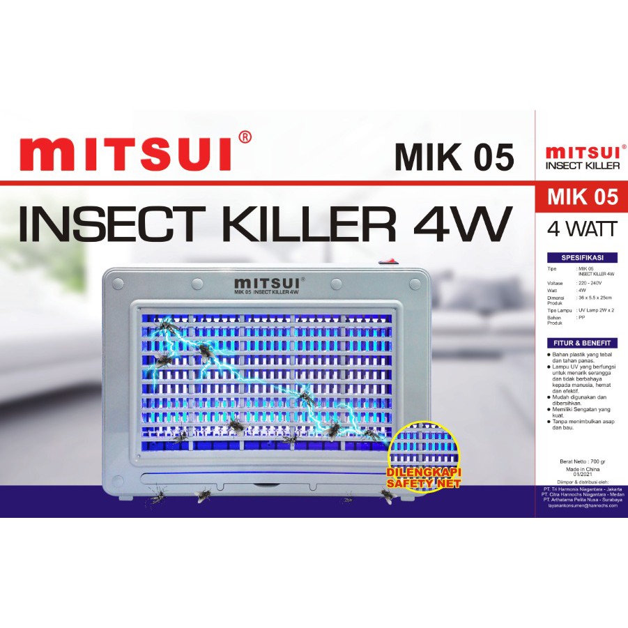 Alat Pembasmi Serangga MITSUI Insect Killer MK05 4w 4 WATT Super Murah
