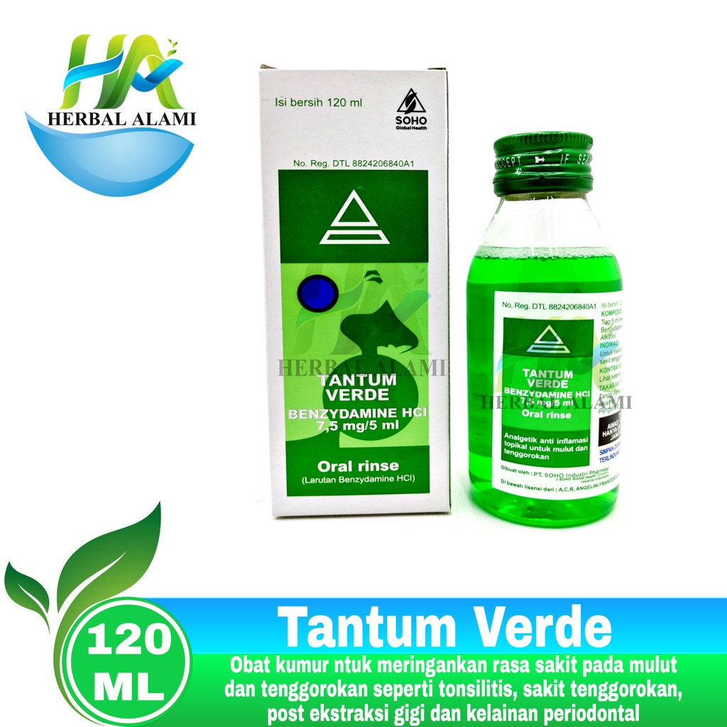 Tantum VerdeOral Rinse  - Obat Kumur Untuk Sakit Tenggorokan &amp; Mulut