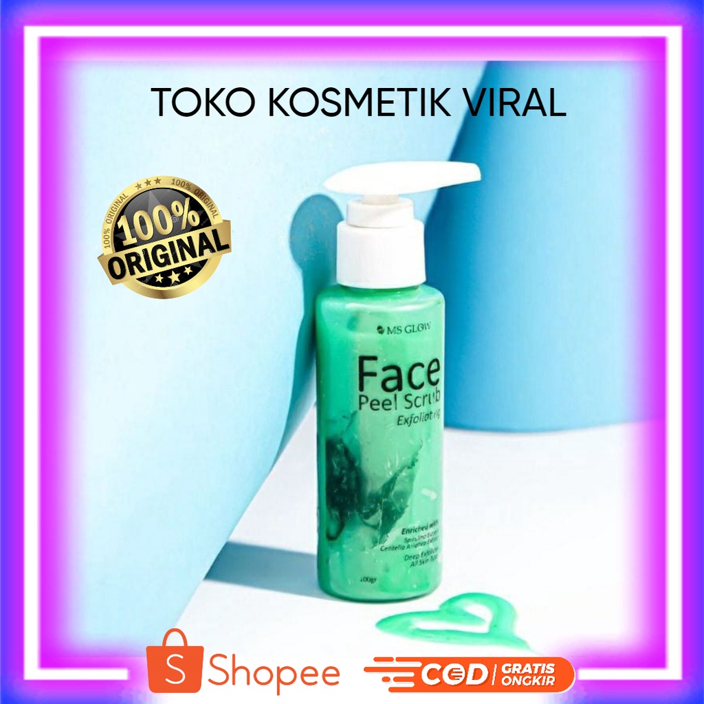 FACE PEEL SCRUB MS GLOW/FACE PEEL ORIGINAL/TERMURAH FACE PEEL SCRUB