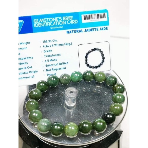 GELANG GIOK BURMA TIPE A GREEN