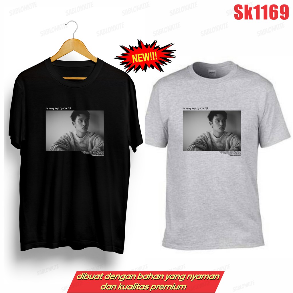 MURAH!!! KAOS DO KYUNG SO D.O ROSE SK1169 UNISEX COMBED 30S