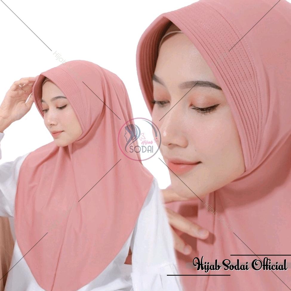 Jilbab Bergo Hamidah Jersey | Bergo Sport Jersey Premium ▫ BCK.19Au22ᴳ