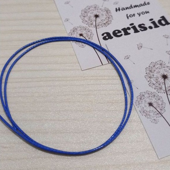 Gelang Inisial Huruf / Gelang Nama / Gelang Couple [BIRU]