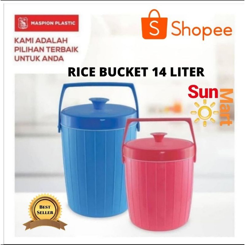 Rice Bucket Tempat nasi Ice Bucket Tempat Es Maspion 14 Liter