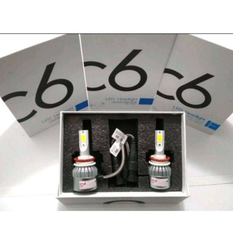 Lampu utama led h4 C6 / Lampu utama C6 mobil motor