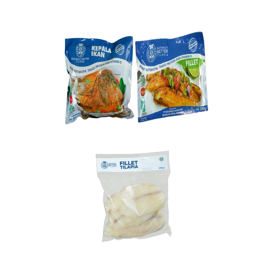 

Regal Springs Fillet 200gr + Fillet 500gr + Kepala Ikan 650gr | Bundling 3