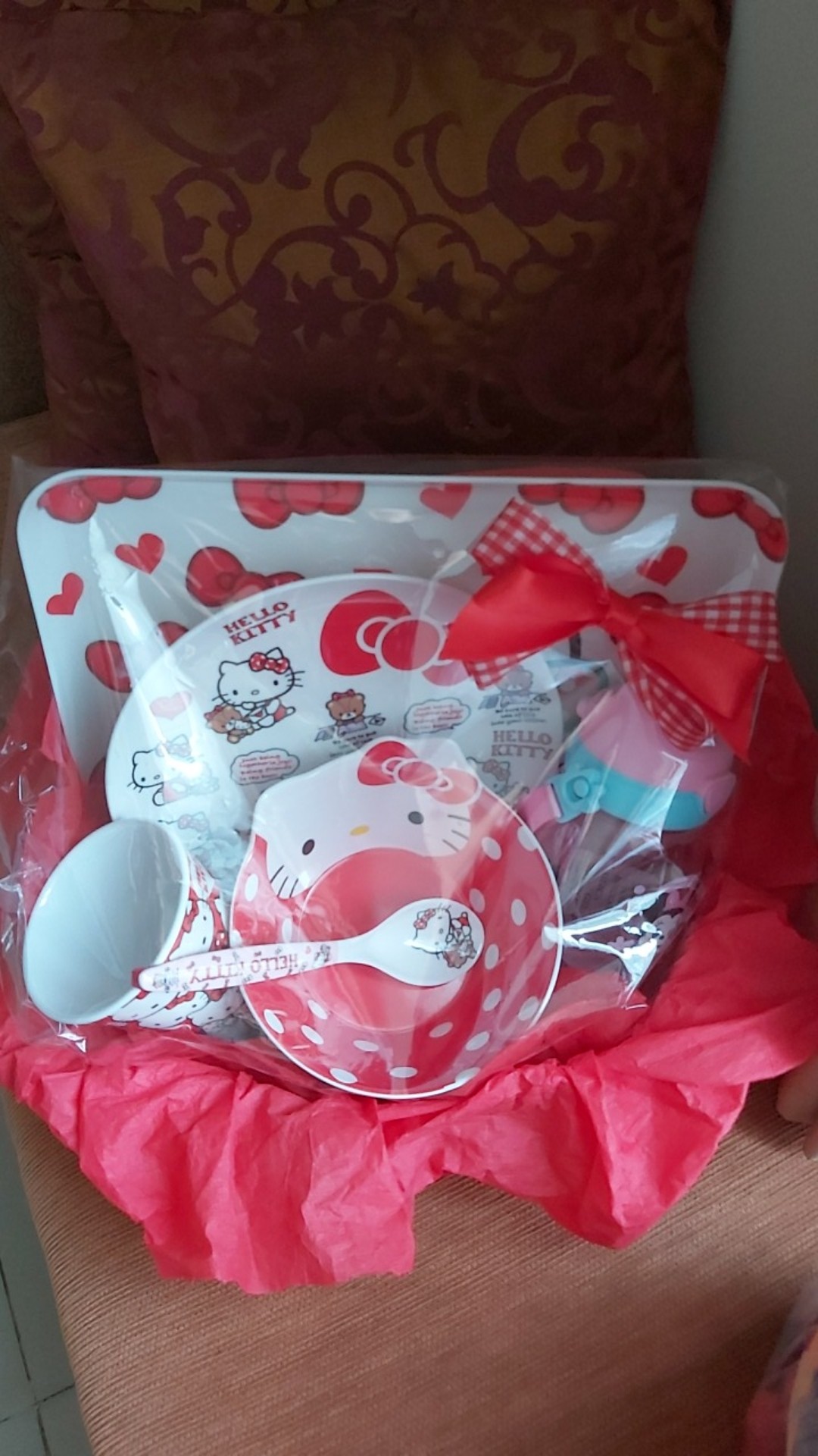 Nampan Melamin Karakter Hello Kitty Doraemon