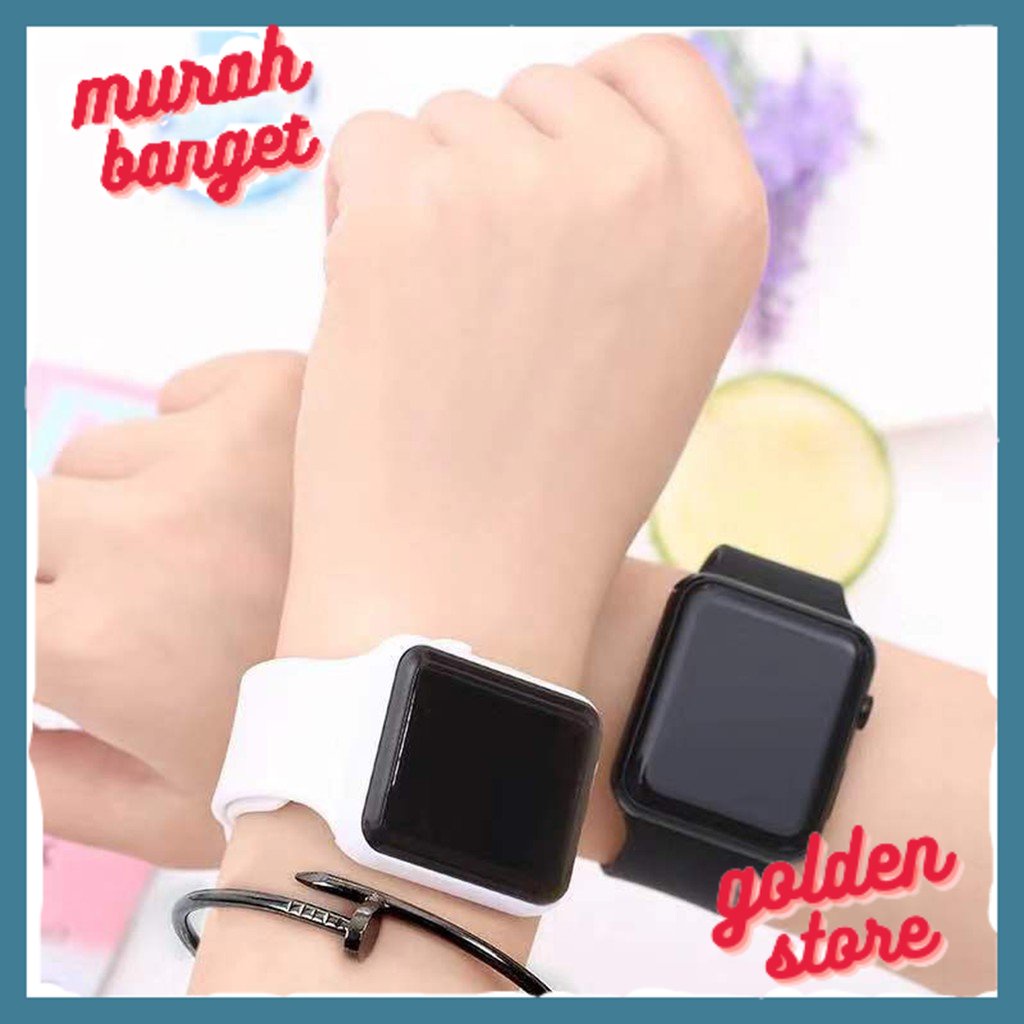 GRATIS ONGKIR [COD] Jam Tangan Digital Led Watch Fashion Wanita Pria Cewek Cowok Anti Air Murah Coup