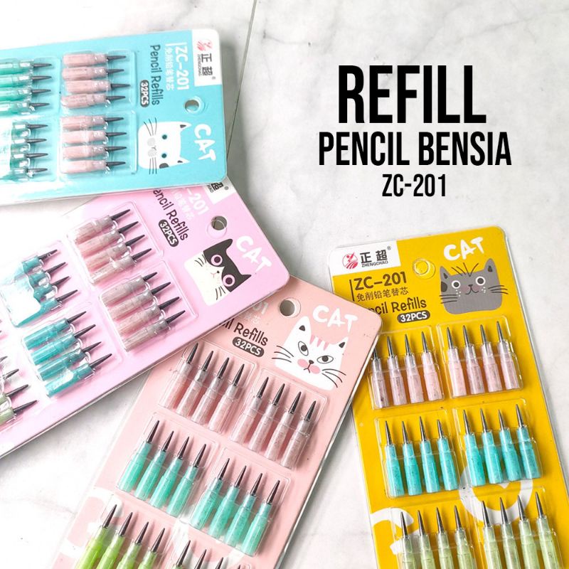 

1 box isi 60pcs reffil pensil bensia