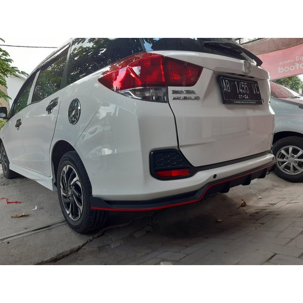paket bodykit honda mobilio e  s   front lips side skirt dan difuser