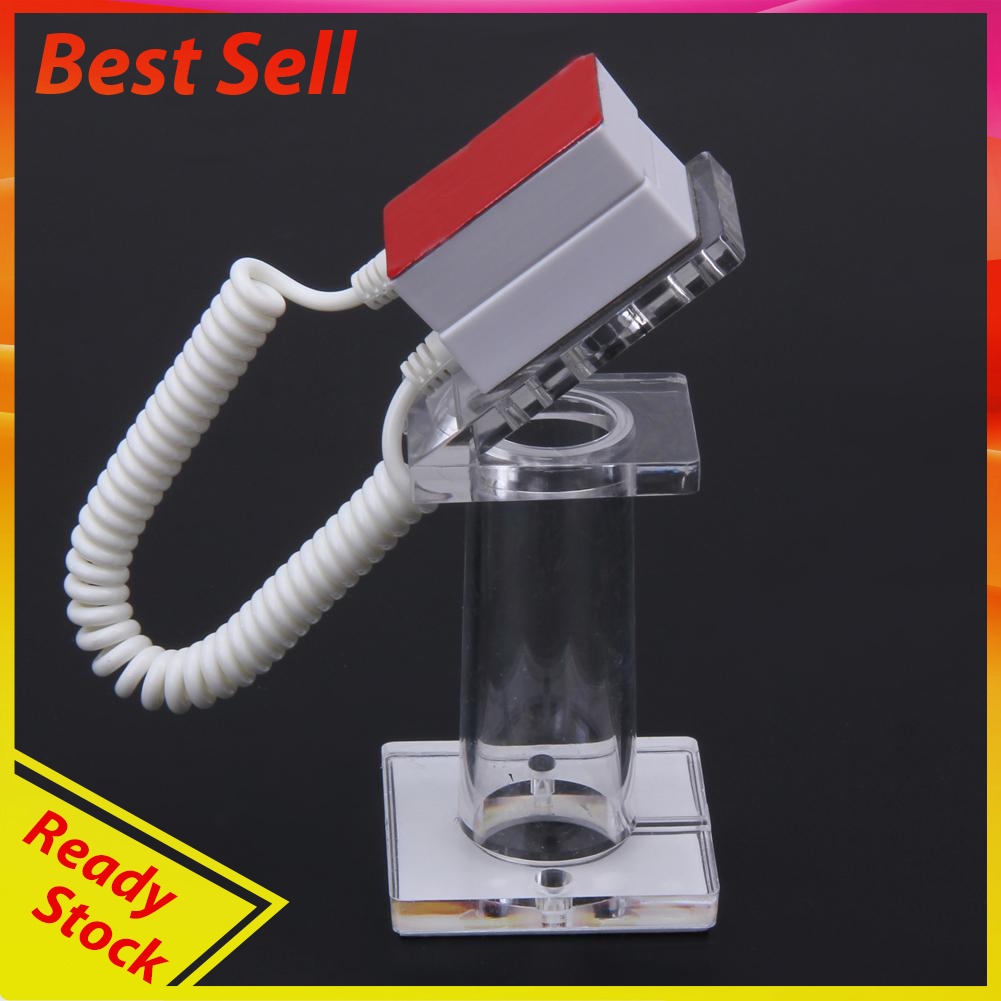 Oval-shaped Anti-theft Security Mobile Phone Display Stand Holder Spring