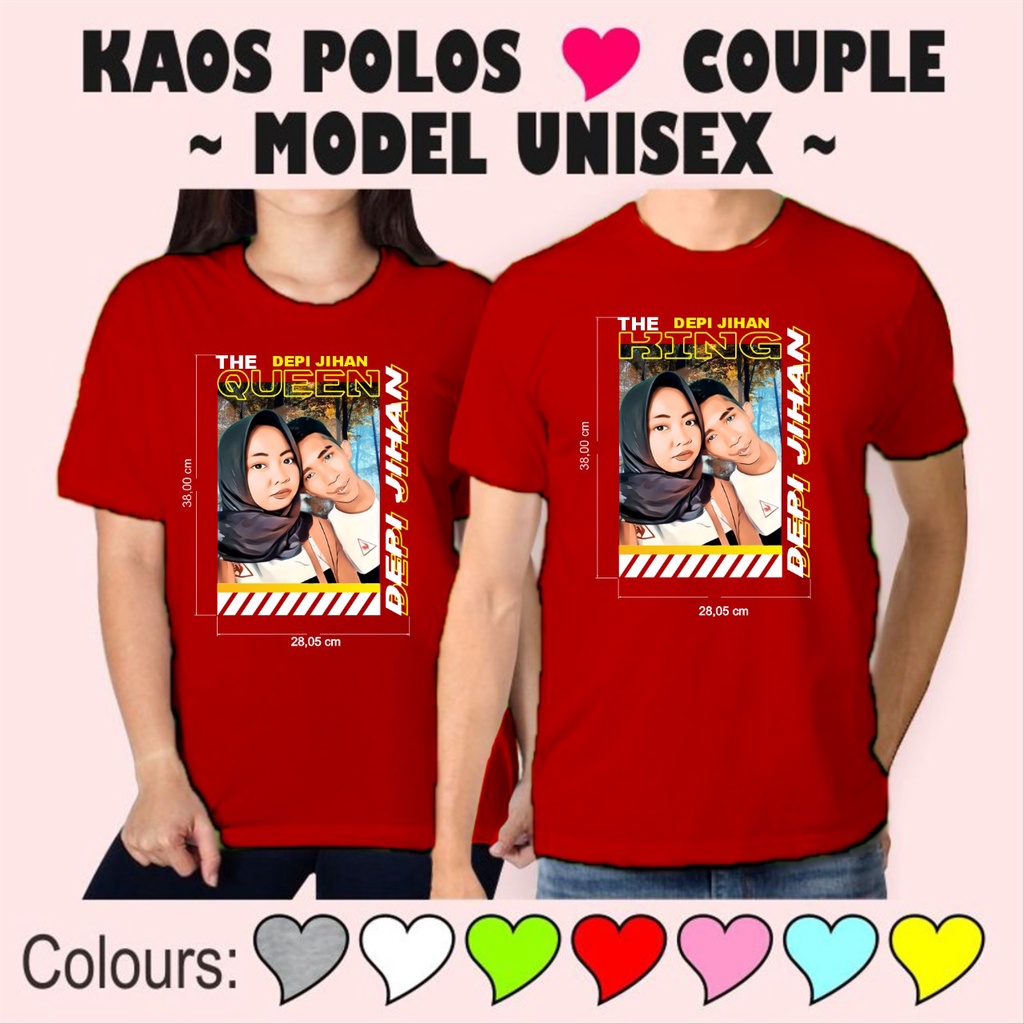Kaos Baju Couple Pasangan Keren Remaja