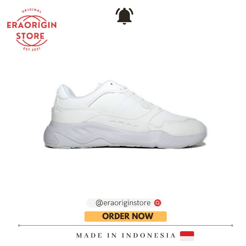Sneakers Pria Piero Ergo All White Putih Original