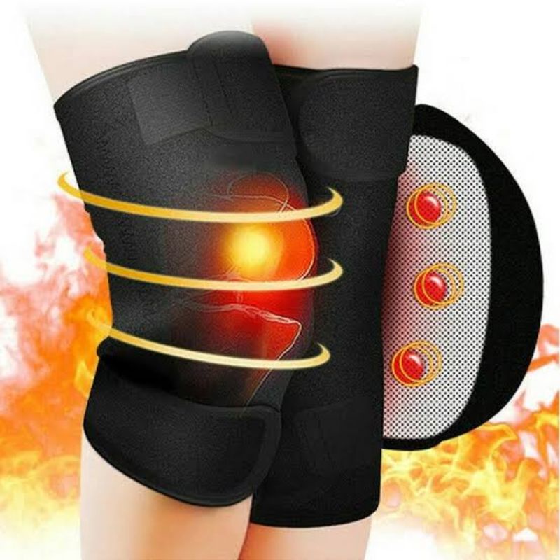 Sabuk Terapi Pemanas Lutut / Magnetic Therapy Self Heating Knee Pads 1 PCS