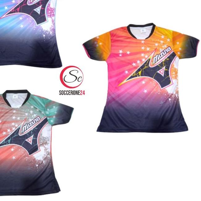✫ Baju Voli Cewe Full Printing Baju Voli cewe Mizuno Printing ❀