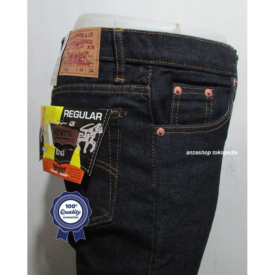 CELANA PRIA PANJANG ORIGINAL Celana Jeans Denim Bandung ANZ Standar/Regular BlueBlack 33-37 CO JEANS