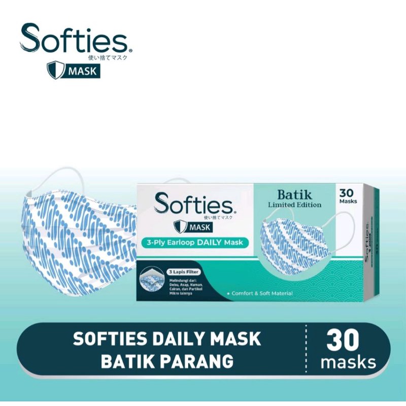 Masker Softies Daily Batik Parang isi 30's
